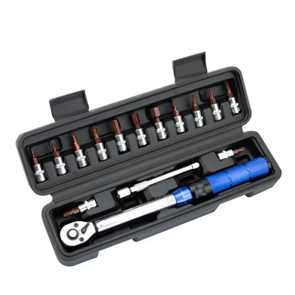 Set de chei dinamometrice, 15 buc., 1/4 inch, 2-24Nm, cheie hexagonală bidirecțională pentru bicicletă, instrument profesional pentru reparații, unealtă manuală, nou