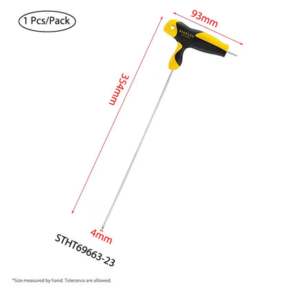 Stanley Extra Long T handle Allen keys Set 8mm 7mm 6mm 5mm 4mm 3mm 2.5mm 2mm Hexagonal Key Ball Tips Professional Screwdriver