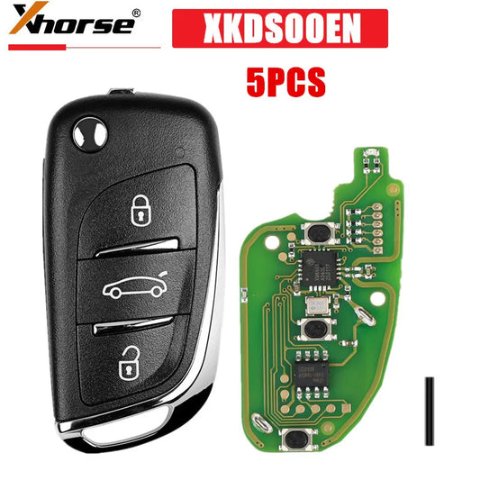 5PCS/LOT XHORSE XKDS00EN VVDI2 X002 For DS Type Remote Key 3 Buttons Working with VVDI2/VVDI MINI KEY TOOL/Max