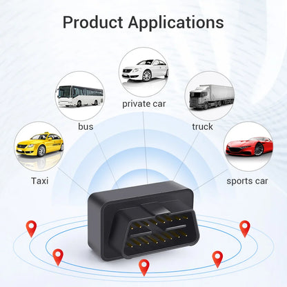 MiCODUS OBD GPS Tracker MV66 Moniteur vocal Mini GPS Tracker en temps réel pour appareil de suivi de voiture Shake Move Alert Geofence Application gratuite