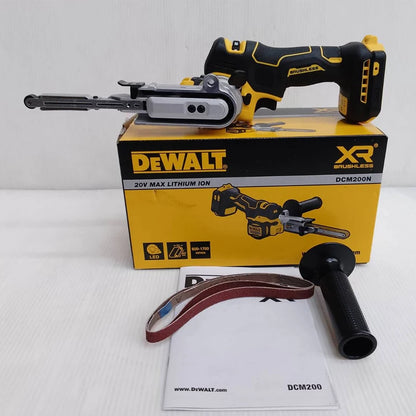 DEWALT DCM200 20V MAX XR® 18 inchi Bandfile 104° Braț de contact rotativ 700 MWO Motor fără perii Slefuitor cu bandă fără fir DCM200B