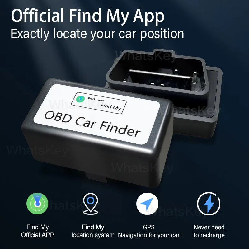 Nouveau traceur GPS universel pour voiture OBD GPS Locator Tracker Find My Apple officiel APP Monitor Anti-perte Finder Global Position