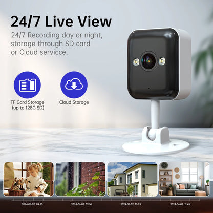 JOOAN 1080P Wifi Cameră IP de exterior Cameră de supraveghere CCTV 5x Zoom digital Color noapte Mini cameră de securitate Monitor pentru bebeluși acasă