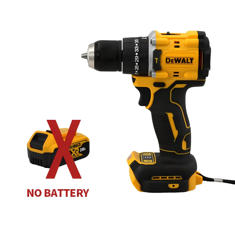 DEWALT DCD805 Unealta electrica fara perii Burghiu electric reincarcabila 20V 10mm Surubelnita fara baterie Cheie cu impact Instrument de gaurit compact