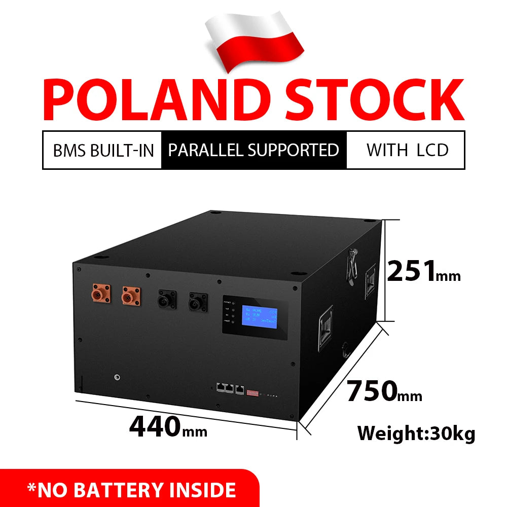 Poland 3.0 Mason Seplos Case BMS Lifepo4 Battery 48V 280AH 304AH 310AH 320AH Power Bank 2A Balancer Rechargeable Solar