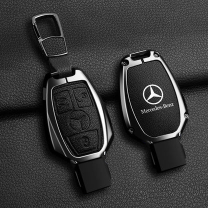 Leather Car Key Case Cover Holder Protector For Mercedes Benz A B C E Class GLS GLA GLK GLC CLS CLA AMG W204 W205 W212 W463 W176