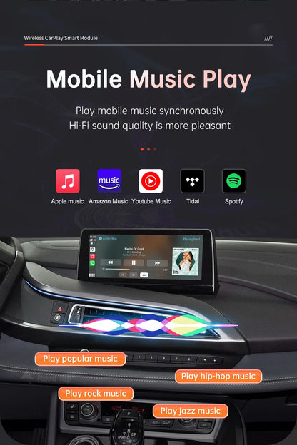 Wireless CarPlay Android Auto pentru sistemul BMW i8 I12 NBT 2014-2018, cu Mirror Link AirPlay Car Play Funcții