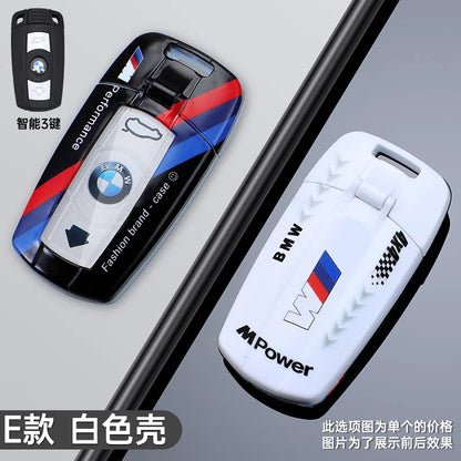 Fashion Racing Style Design Car Key Case Cover For BMW E90 E60 E70 E87 3 5 6 Series M3 M5 X1 X5 X6 Z4 E71 E72 E88 E89 E91 E92 Z4