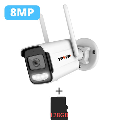 Caméra IP 8MP 4K Wifi sans fil 5MP AI Détection humaine iCSee CCTV Bullet Surveillance extérieure Caméra vidéo de protection de sécurité Cam