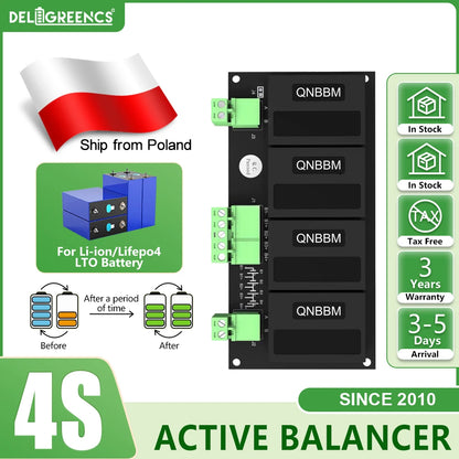 Poland 4S12V Lithium Battery Equalizer Active Battery Balancer BMS for LiFePO4 LTO LiNCM 18650 Solar Power EV RV Car Boat