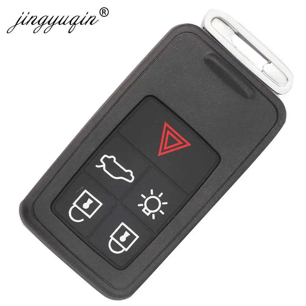 jingyuqin 5/6 Buttons Smart Car Key Shell Case Fob For Volvo S60 V60 S80 XC70 XC60 V70 V40 2008-2017 Remote Cover Replacement