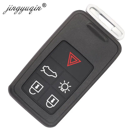 jingyuqin 5/6 Buttons Smart Car Key Shell Case Fob For Volvo S60 V60 S80 XC70 XC60 V70 V40 2008-2017 Remote Cover Replacement