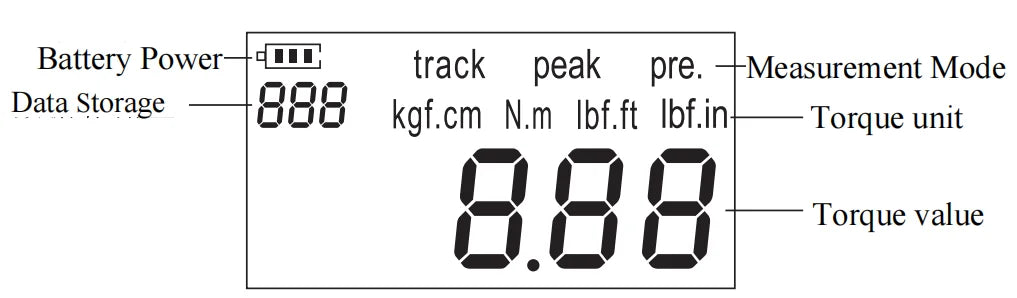 High Precision Mini Torque Adapter Square Drive 1/2''1/4'' 3/8'' Digital Torque Wrench Electronic Digital Torque Meter