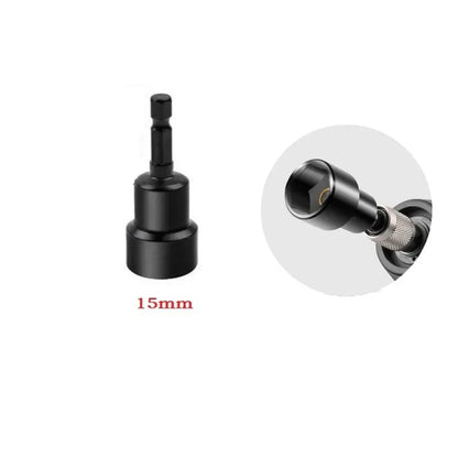 6-19mm Priză de impact Șurubelniță cu piuliță magnetică Adaptor priză adâncă 1/4 inch Capete cheie hexagonală Instrument de reparare a burghiului electric