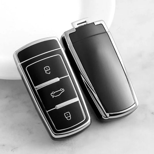 For Volkswagen VW CC Passat B6 B7 3C Key Case Remote Key Cover Shell Fob Control Protector Car Interior Accessories