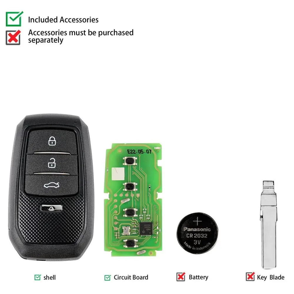 1PC The New Xhorse Universal VVDI 4D Intelligent Remote Key XSTO03EN Is Suitable For Toyota XM38 8A 4A Remote Control Key