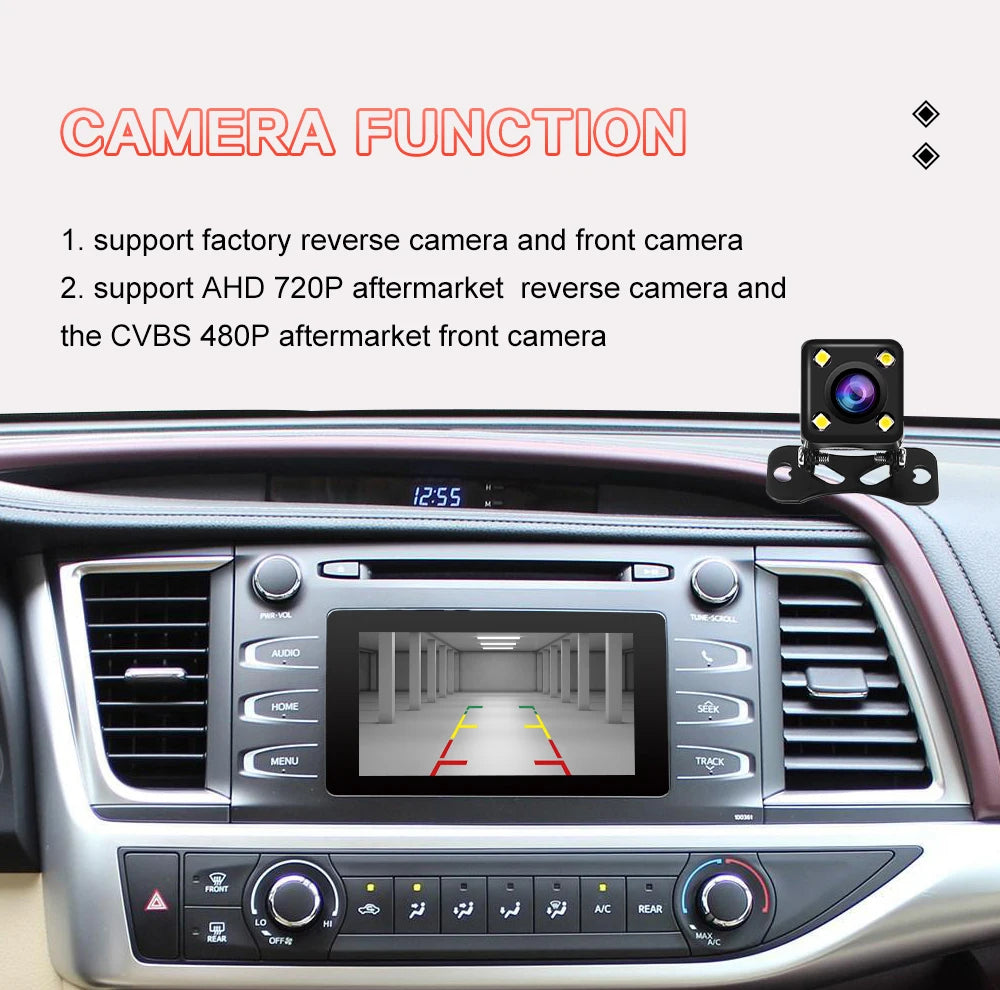 Wireless Carplay Android Auto For TOYOTA Touch2 Entune2.0 Highlander Auris Sienna Prius Yaris Camry Corolla Avensis RAV4