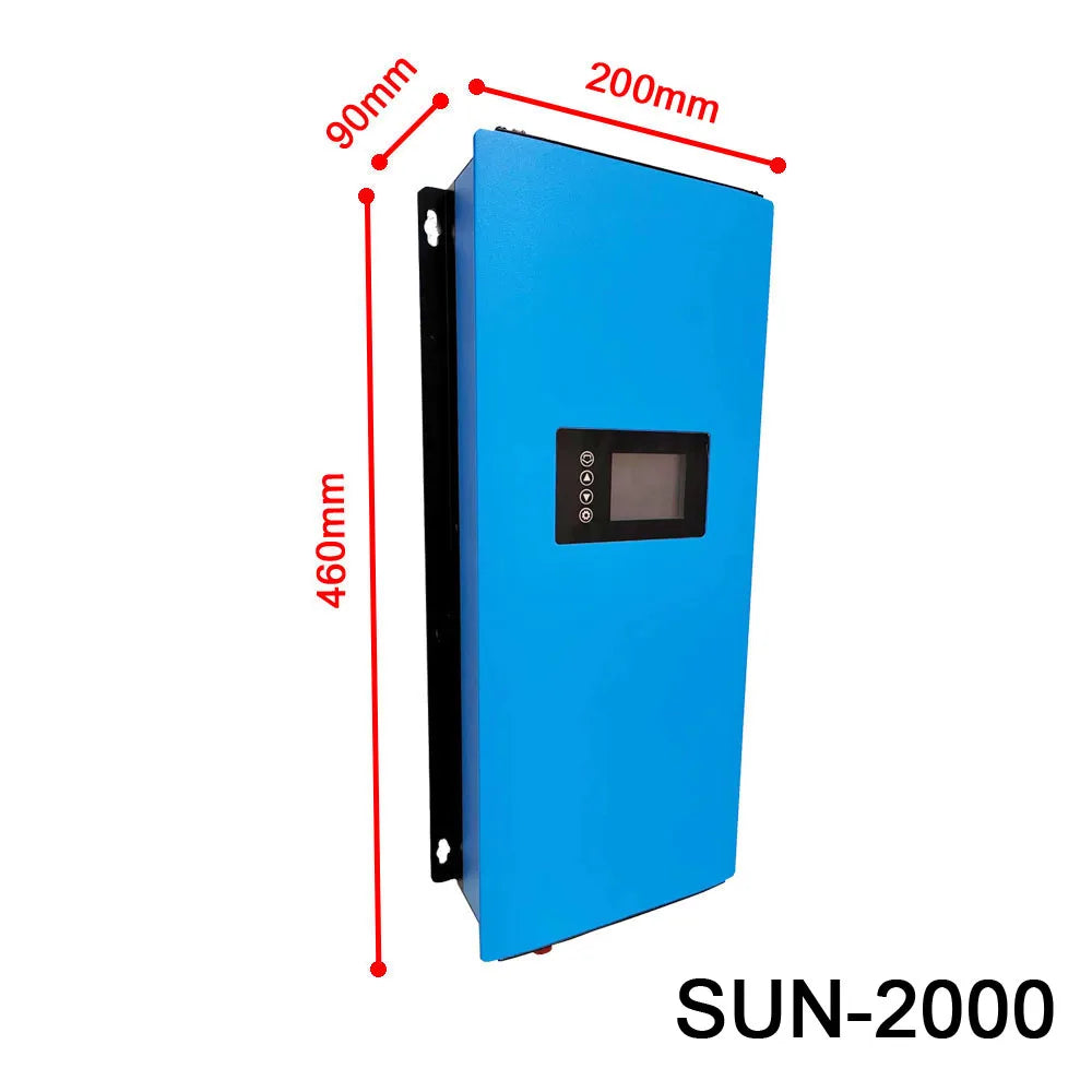 Invertorul solar MPPT 1000W 2000W DC22-65V/ 45V-90V sau la AC110V220V Poate funcționa cu panouri fotovoltaice sau baterie cu funcție de limită de export