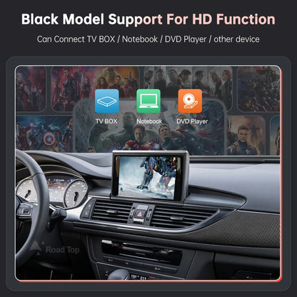 Road Top Wireless CarPlay for Audi A6 A7 2012-2018,with Android Auto Mirror Link AirPlay Bluetooth Rear Camera GPS Navigation