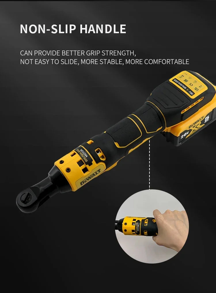 Clé à cliquet à angle droit DEWALT DCF512 Clé électrique sans balais à vitesse variable avec lumière LED Outils électriques sans fil à batterie 20 V