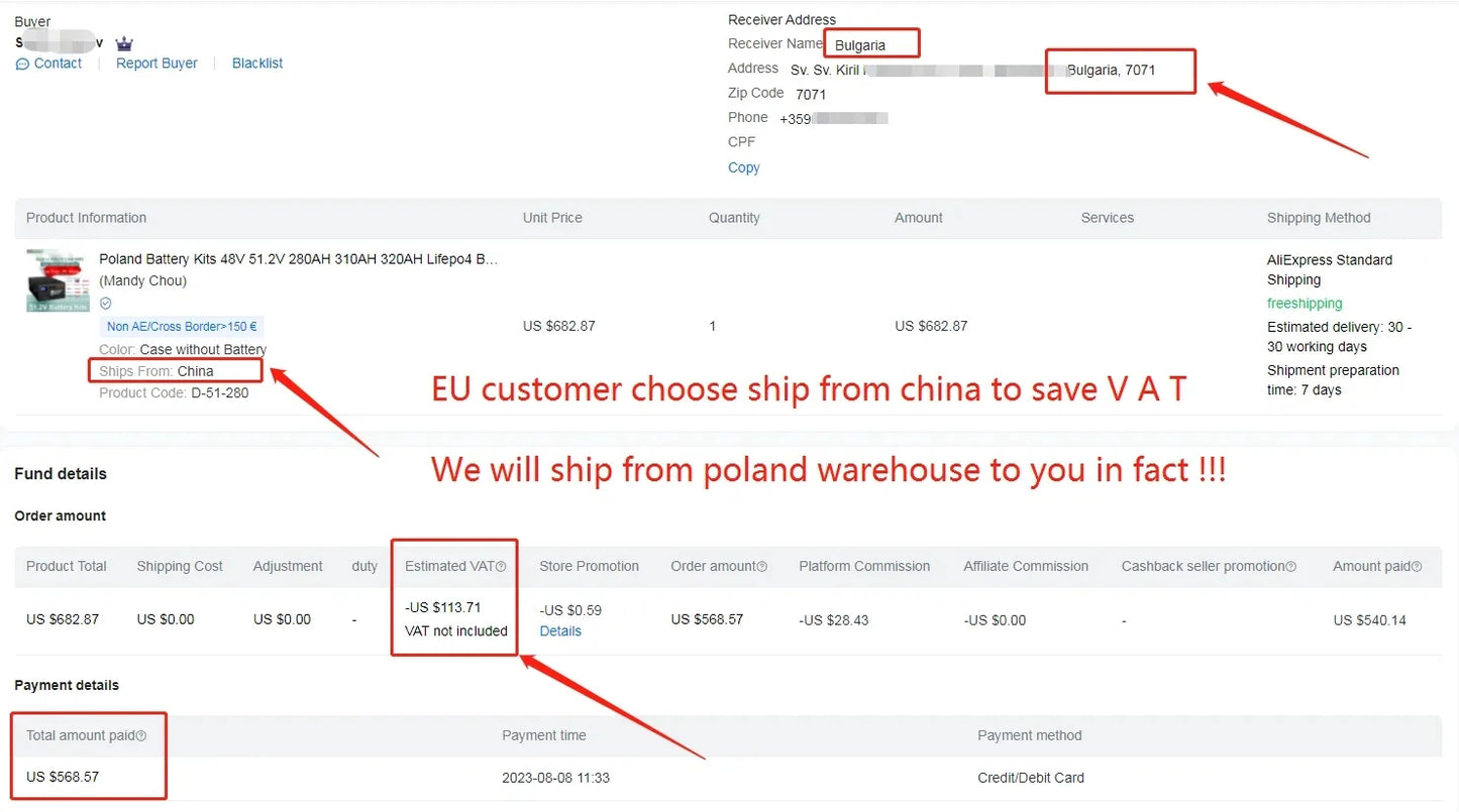 Poland Lifepo4 Battery 48V Stacked Battery Kits Case 280AH 310AH 320AH 3.0 Seplos BMS 2A Active Balancer Solar D eye  G rowatt