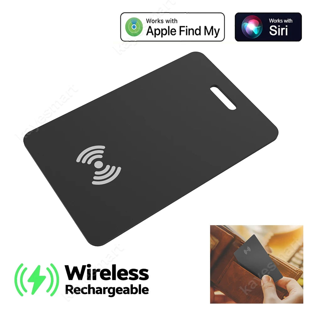 Suivi de charge sans fil Localisation Portefeuille Tracker Carte Localisateur GPS Étiquette intelligente iPhone Appareil Apple Find My APP Remplacement itag