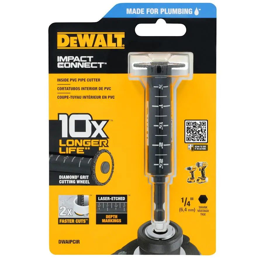 DEWALT Impact Connect Inside 34mm cu scară pentru accesorii pentru scule de tăiat tăietor țevi din PVC DWAIPCIR