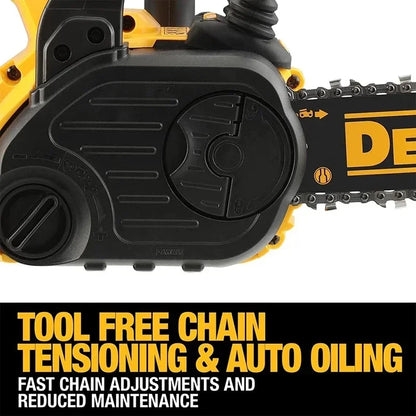 DEWALT DCM565N 20V Fierăstrău fără perii cu lanț, corp, mașină de tăiat lemn, ferăstraie electrice pentru tăiere, scule electrice de grădină DCM565