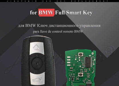 jingyuqin 315/868MHz Keyless-Go Remote Smart Key for BMW 3/5 Series CAS3 X5 X6 Z4 E70 Car ID46 Pcf7953 Comfort Access Hands Free