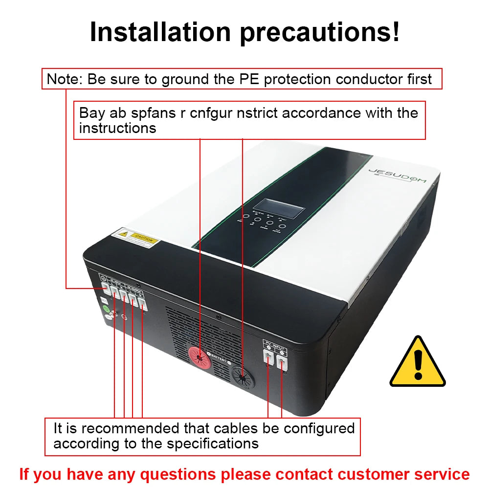 SP Hybrid Solar Inverter 7KW MPPT 48V Pure Sine Wave Inverter 230VAC Max PV 450V Build in 110A MPPT Charger Controller