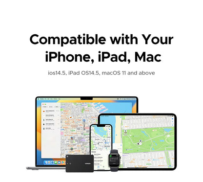 Cardul UGREEN Security SmartTrack Funcționează cu Apple Find My Wallet Tracker Bluetooth Căutare telefon Rezistent la apă (numai iOS)