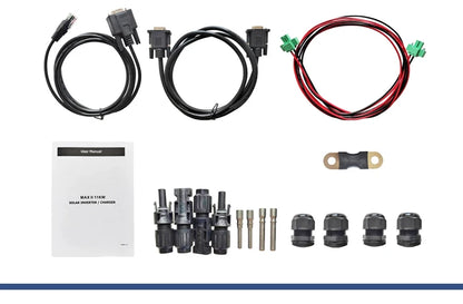 Onduleur solaire hybride à double entrée MPPT PV 11 kW 48 V CC 230 V CA à onde sinusoïdale pure Contrôleur de charge 150 A intégré Jusqu'à 6 unités en parallèle