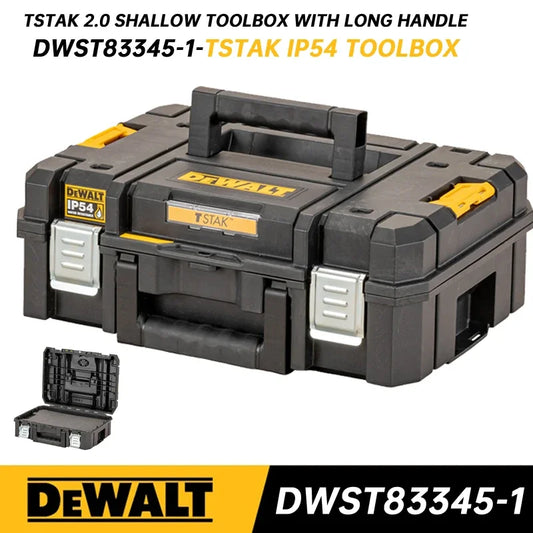 Boîte de rangement DEWALT TSTAK II, boîte à outils en plastique à long manche pour DCF892 DCF894 DCG405 DWST83345-1 DWST17807