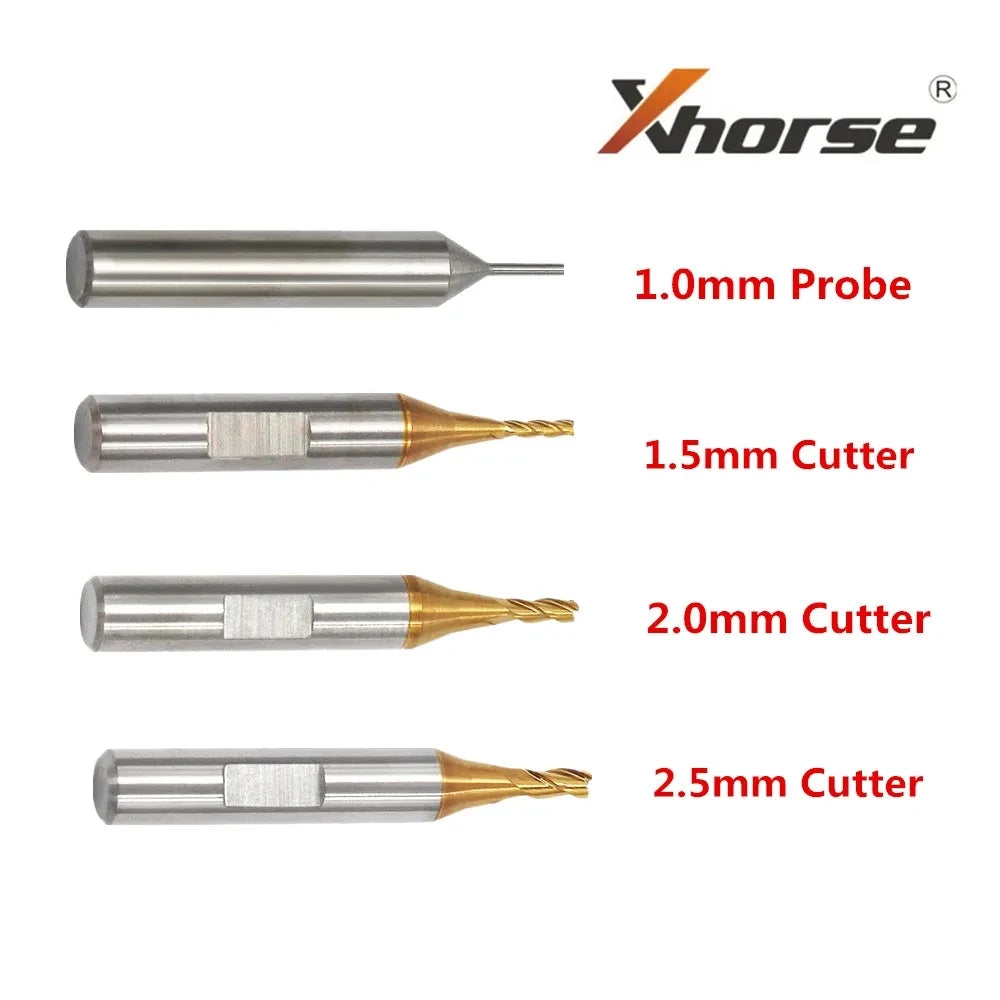 Xhorse CONDOR MINI Plus Automatic Key Cutting Machines End Milling Cutter Carbide Drill Bit XP005 XP007 XC002 1.0/1.5/2.0/2.5mm