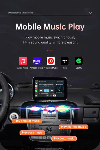 Road Top Wireless CarPlay Android Auto module for Mercedes Benz G-Class W463 2012-2018  G63 G65 AMG G500 NTG4.5 NTG4.7 NTG5.0