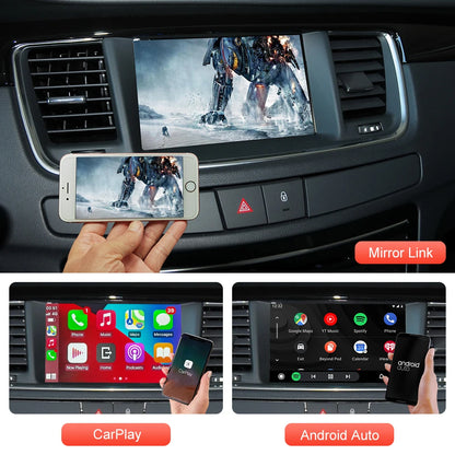 Wireless CarPlay pentru Peugeot 508 2008 408 2014-2016 Ecran 7“ cu Android Auto Mirror Link Accesoriu AirPlay Car Play