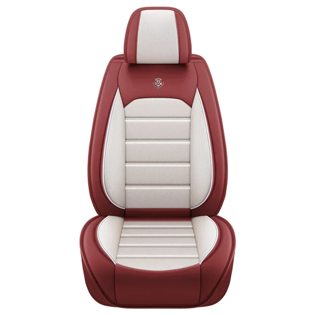 Full Set Car Seat Covers PU Leather Front&Rear Split Bench Protector Four Season Universal Fit Most Car SUV Car Accessories