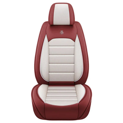 Full Set Car Seat Covers PU Leather Front&Rear Split Bench Protector Four Season Universal Fit Most Car SUV Car Accessories