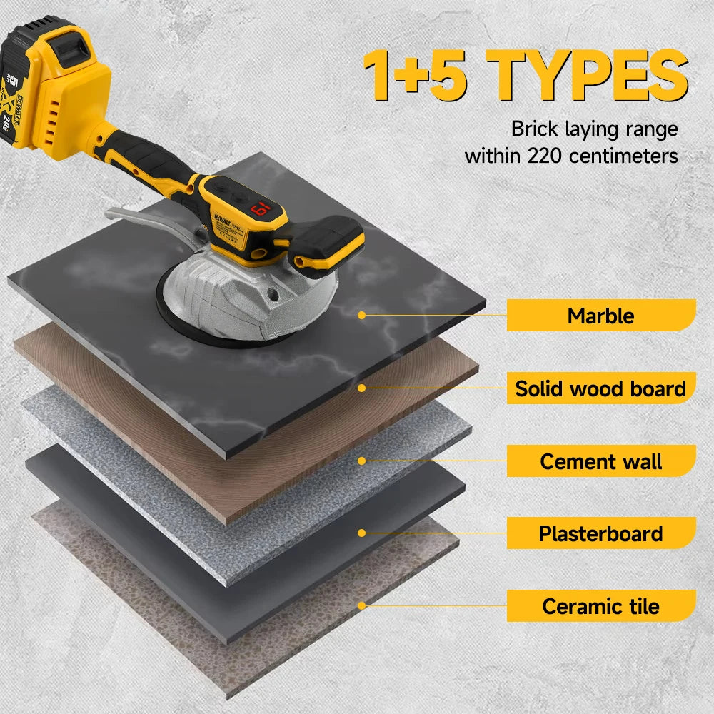 Dewalt Tile Tiling Machine Wall Floor Tile Laying Vibrating Tool 10000r/min 8 Speed Adjustable Tile Paving Device Power Tools