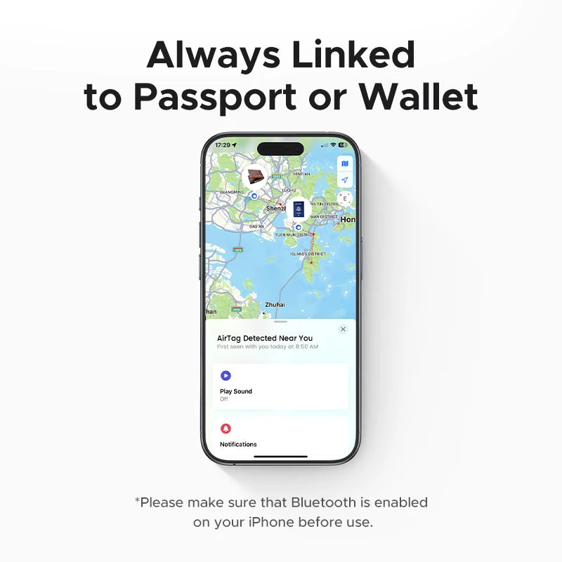 Cardul UGREEN Security SmartTrack Funcționează cu Apple Find My Wallet Tracker Bluetooth Căutare telefon Rezistent la apă (numai iOS)