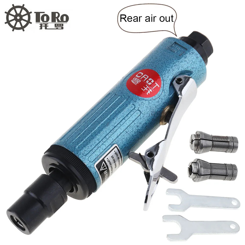 TORO Electric Grinder 1/4Inch 25000rpm Pneumatic Tool Air Die Grinder Grinding Kit Polishing Engraving Tools Grinding Machine