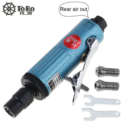 TORO Electric Grinder 1/4Inch 25000rpm Pneumatic Tool Air Die Grinder Grinding Kit Polishing Engraving Tools Grinding Machine