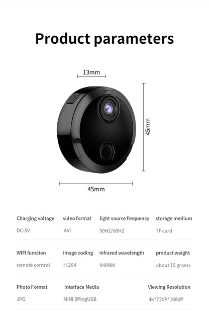 Xiaomi Mini HD 1080P Caméra WiFi Caméra de surveillance vidéo sans fil Vision nocturne Enregistreur vidéo à distance pour maison intelligente Maison extérieure