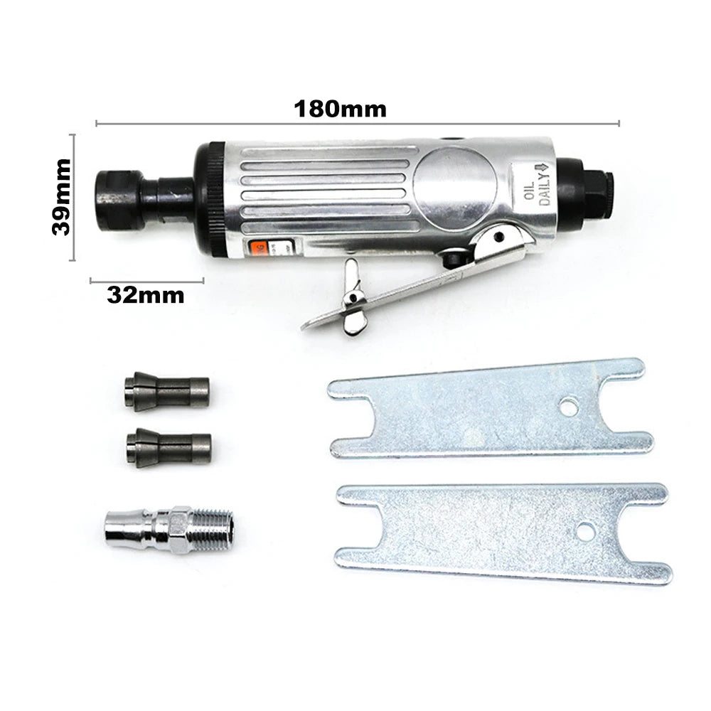 Pneumatic Tool Air Die Grinder Professional Grinding Kit Engraving Polishing Engraving Tool 90PSI Tool Polishing Machine Carving