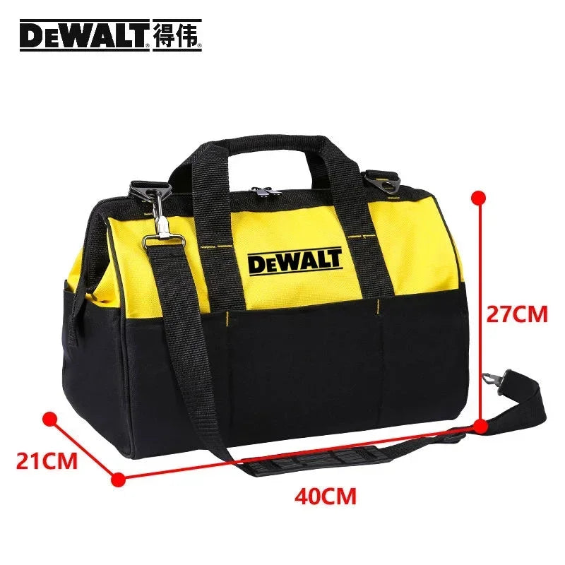 DEWALT Tools Sac à main de rangement durable Clé électrique Tournevis Trousse à outils Pièces de quincaillerie en métal Sac à outils multifonction