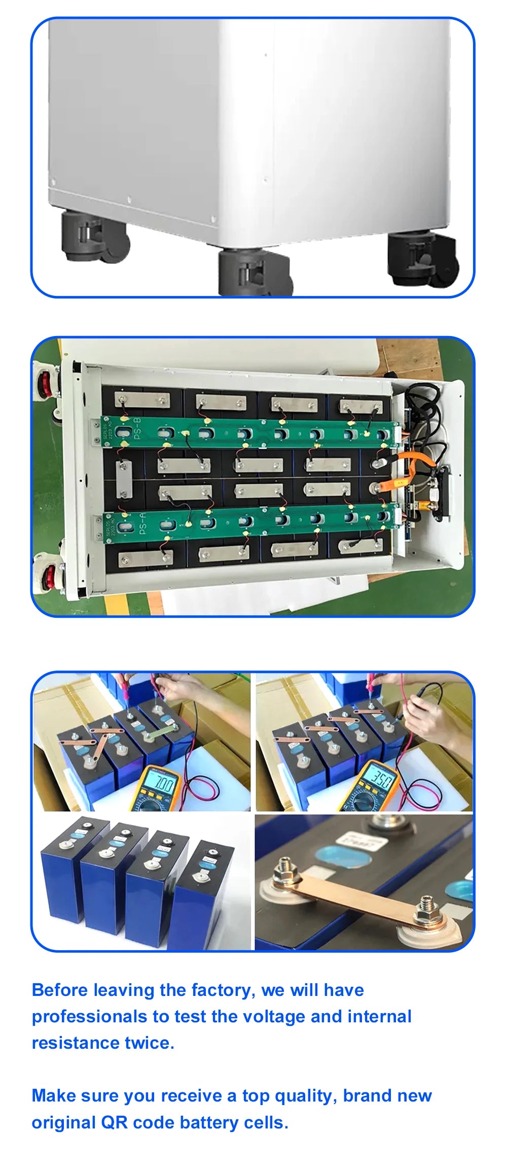 Polonia Lifepo4 14.5KWH EVE280K GradeA+ 8000 de cicluri 3.0 Seplos Kit de baterii DIY Pachet de baterii Fără echilibru activ Solar de acasă