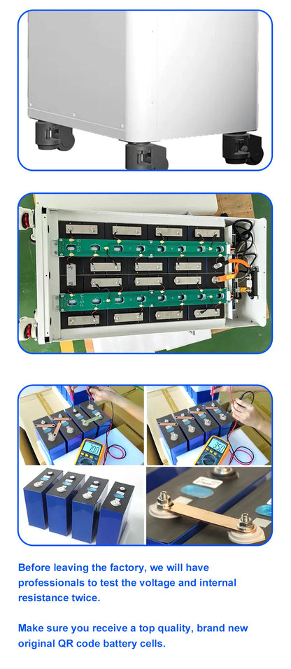 Polonia Lifepo4 14.5KWH EVE280K GradeA+ 8000 de cicluri 3.0 Seplos Kit de baterii DIY Pachet de baterii Fără echilibru activ Solar de acasă