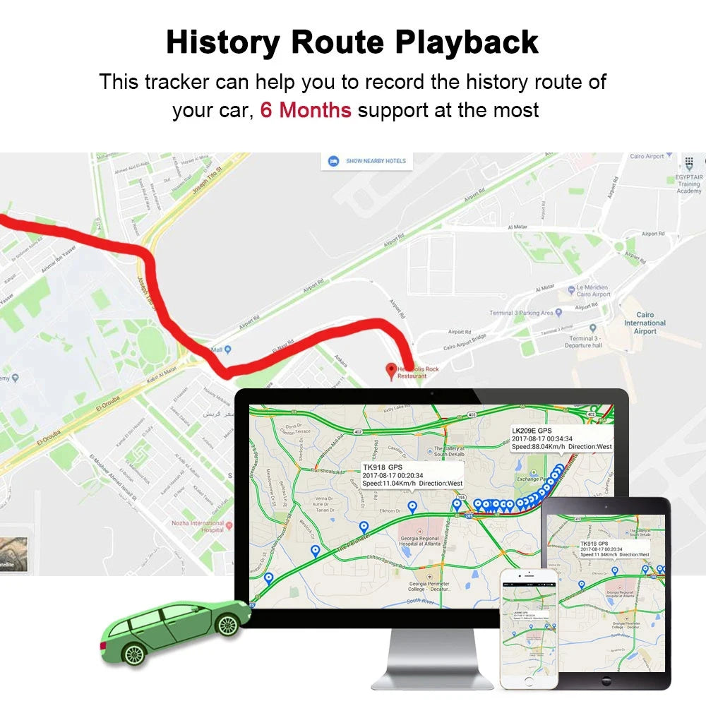 TKSTAR TK918 4G Tracker GPS pentru mașină Localizator GPRS pentru vehicule magnetice 20000mAh Timp de așteptare lung Impermeabil Alarma de șoc Aplicație gratuită