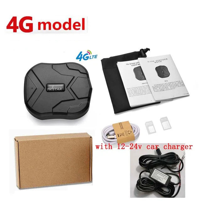 Traceur GPS 4G pour voiture TKSTAR TK905 5000 mAh 90 jours de veille Localisateur GPS pour véhicule Aimant étanche Moniteur vocal Application Web gratuite