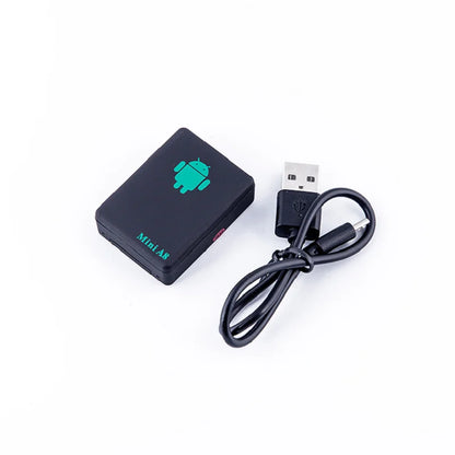 Mini A8 Localisateur GPS en temps réel pour voiture, enfants, animaux domestiques, GSM/GPRS/LBS, adaptateur d'alimentation avec bouton SOS, câble USB